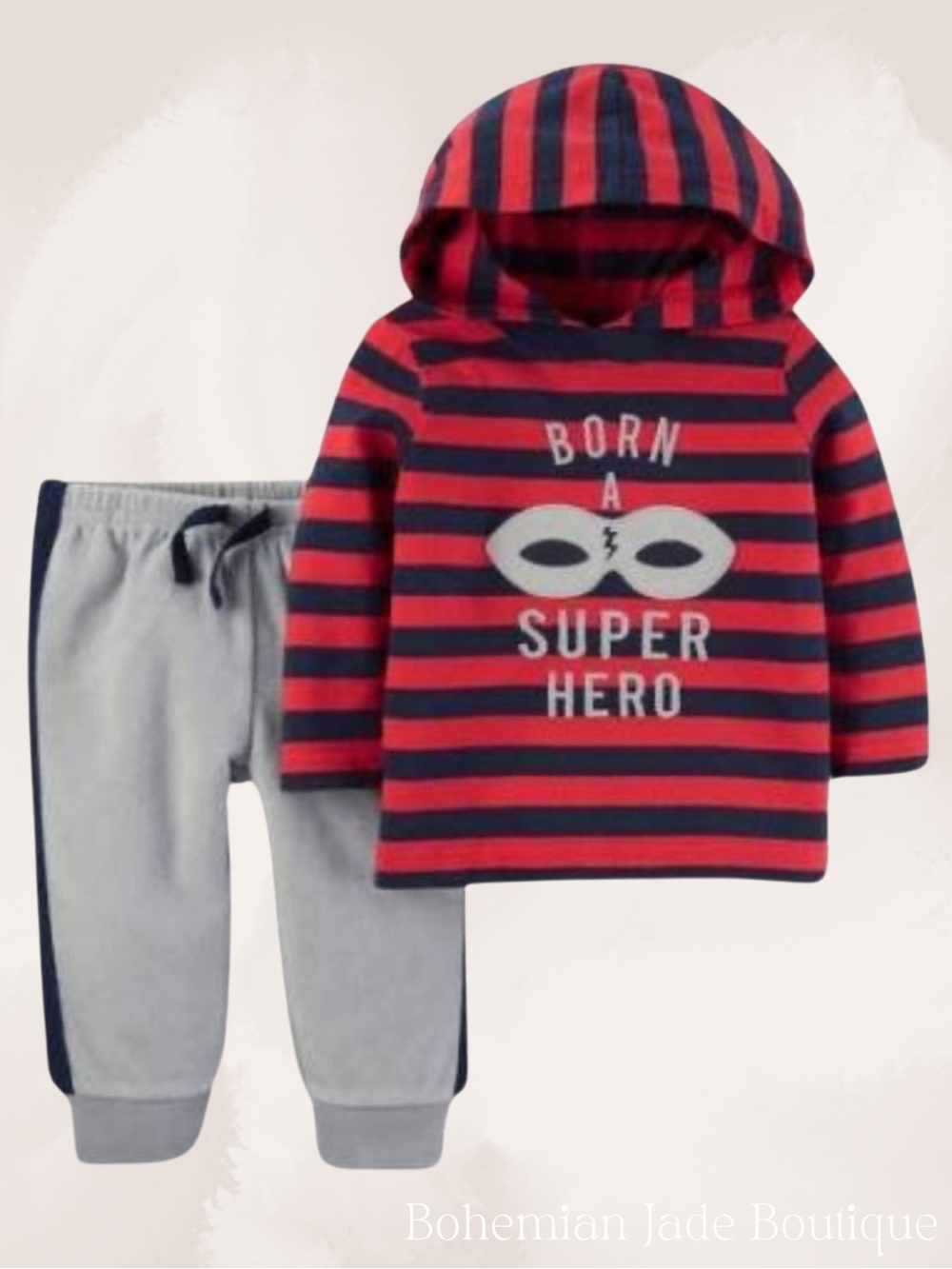 Child of Mine by Carter’s Baby 2Piece Superhero Hoodie Jogger Set 3-6 Months NWT